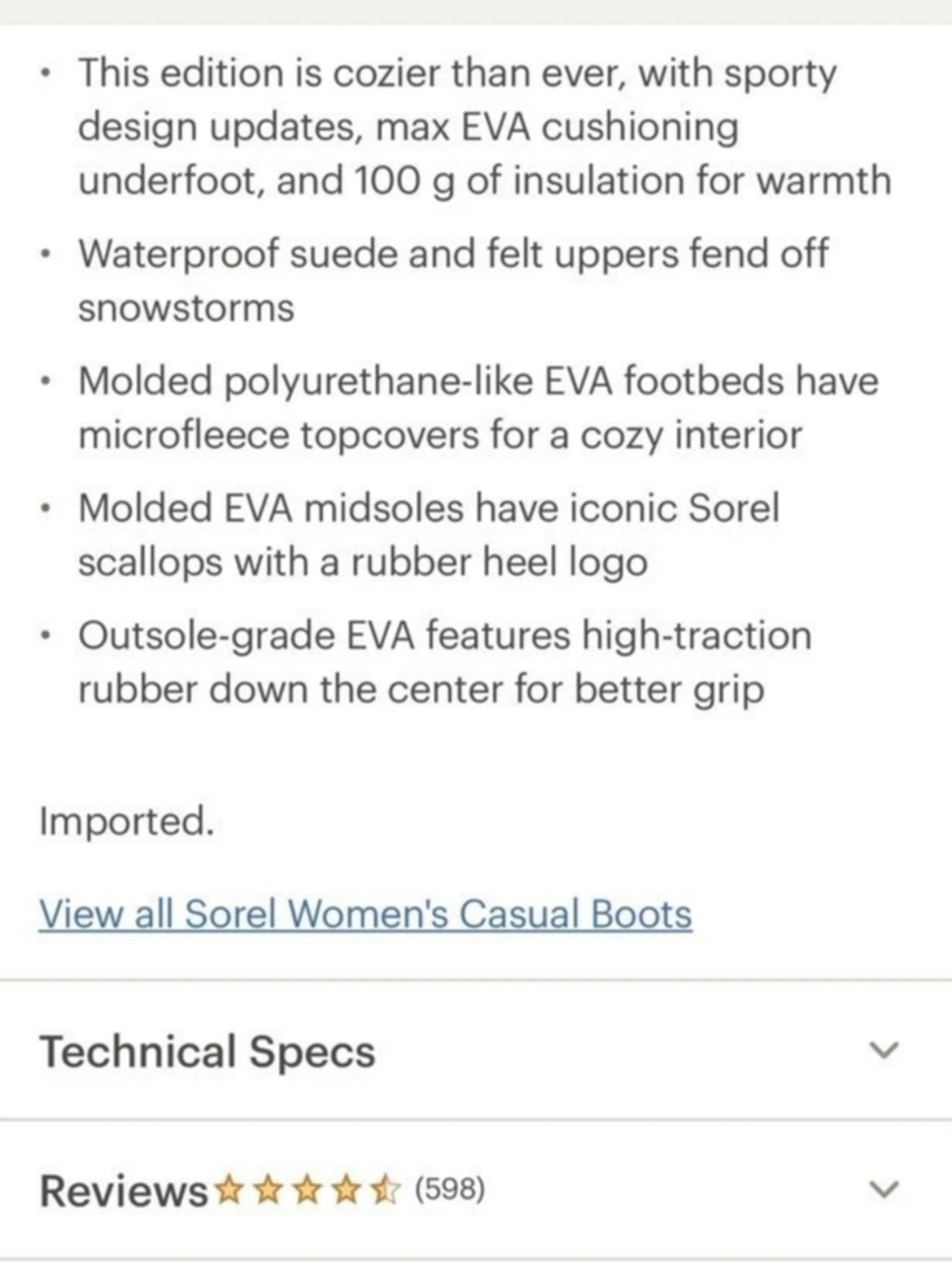 Sorel Waterproof Boots US 9 - Picture 9 of 9